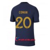 Virallinen Fanipaita Ranska Kingsley Coman 20 Kotipelipaita MM-Kisat 2022 - Miesten